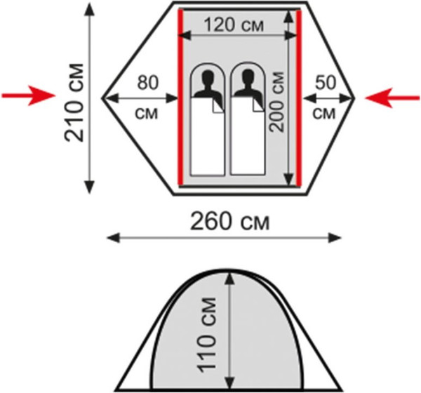 Изображение товара Палатка Tramp Ranger 2 V2 2022 / TRT-099