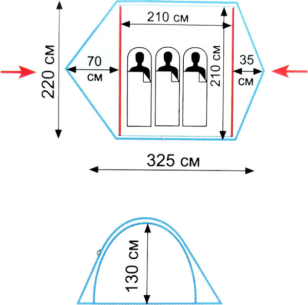 Изображение товара Палатка Tramp Quick 3 V2 2022 / TRT-097