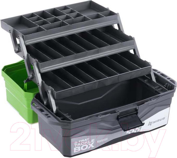 Изображение товара Ящик рыболовный Nisus Tackle Box / 4730643 (зеленый)