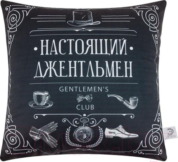 Изображение товара Подушка декоративная Этель Настоящий джентельмен / 5447014 (40x40, велюр)