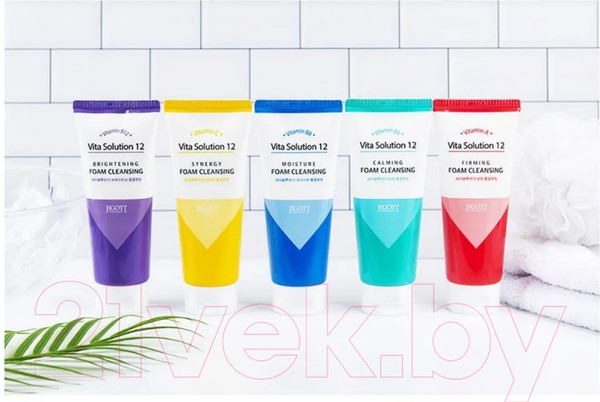 Изображение товара Пенка для умывания Jigott Vita Solution 12 Brightening Foam Cleansing (180мл)