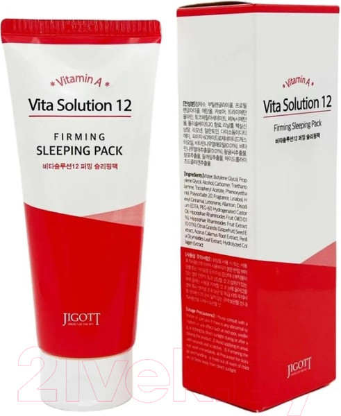Изображение товара Маска для лица кремовая Jigott Vita Solution 12 Firming Sleeping Pack (180мл)