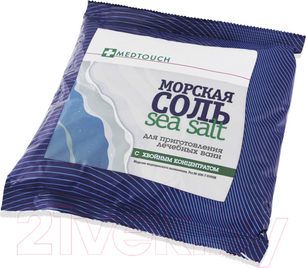 Изображение товара Соль для ванны Medtouch Морская с хвойным концентратом (1кг)
