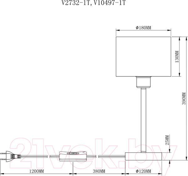 Изображение товара Прикроватная лампа Moderli Massa / V10497-1T