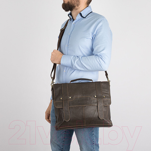 Изображение товара Сумка Poshete 253-01256-26-DBW (коричневый)