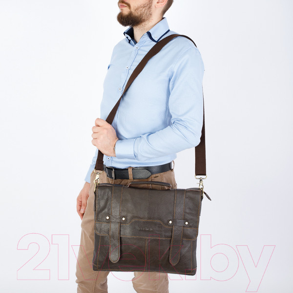 Изображение товара Сумка Poshete 253-01256-26-DBW (коричневый)