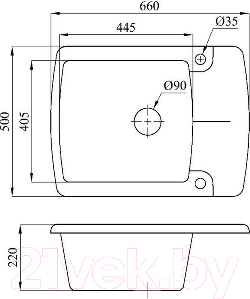 Изображение товара Мойка кухонная со смесителем БелЭворс Flexi L + смеситель W4998-3-22 (черный)