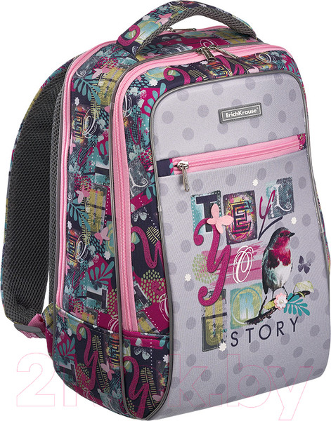 Изображение товара Школьный рюкзак Erich Krause ErgoLine Urban 18L Bird Story / 54462