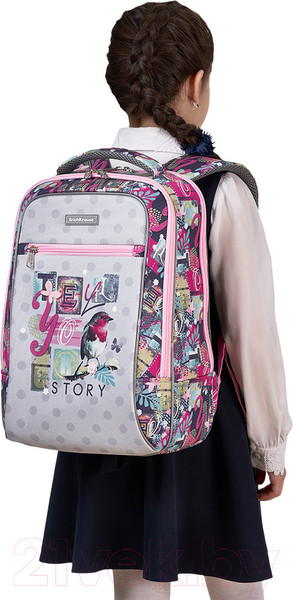 Изображение товара Школьный рюкзак Erich Krause ErgoLine Urban 18L Bird Story / 54462