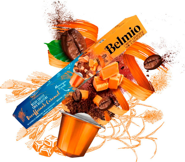 Изображение товара Кофе в капсулах Belmio Decaffeinato Caramel стандарт Nespresso (10x5.2г)