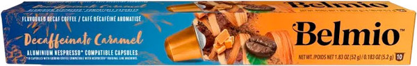 Изображение товара Кофе в капсулах Belmio Decaffeinato Caramel стандарт Nespresso (10x5.2г)