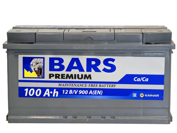 Изображение товара Автомобильный аккумулятор BARS Premium 100 R / 100 10 12 01 0021 09 11 0 L (100 А/ч)