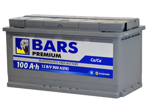Изображение товара Автомобильный аккумулятор BARS Premium 100 R / 100 10 12 01 0021 09 11 0 L (100 А/ч)