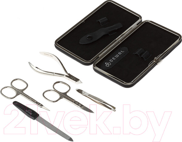 Изображение товара Набор для маникюра Dewal 903BLACK (черный)