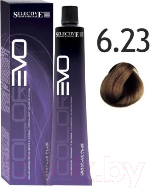 Изображение товара Крем-краска для волос Selective Professional Colorevo 6.23 / 84623 (100мл, темный блондин бежево-золотистый )