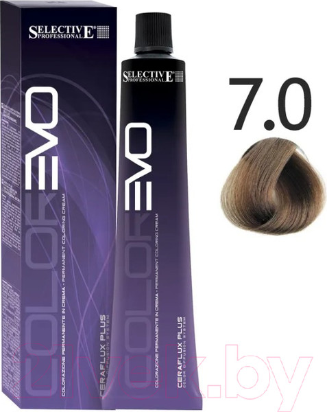 Изображение товара Крем-краска для волос Selective Professional Colorevo 7.0 / 84007  (100мл, блондин)