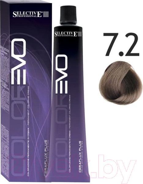Изображение товара Крем-краска для волос Selective Professional Colorevo 7.2 / 84072 (100мл, блондин бежевый)