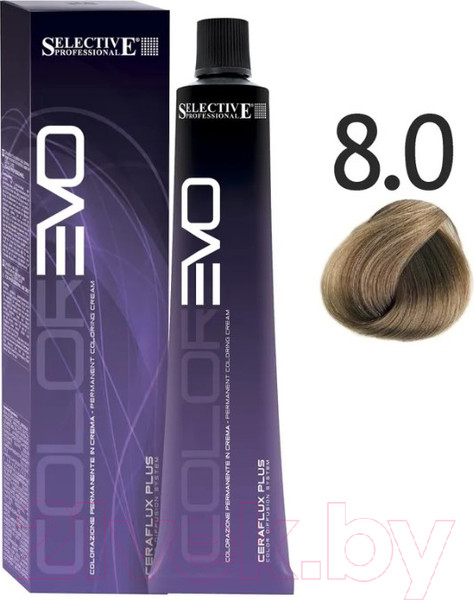 Изображение товара Крем-краска для волос Selective Professional Colorevo 8.0 / 84008 (100мл, светлый блондин)