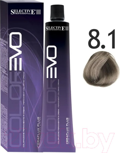 Изображение товара Крем-краска для волос Selective Professional Colorevo 8.1 / 84081 (100мл, светлый блондин пепельный)