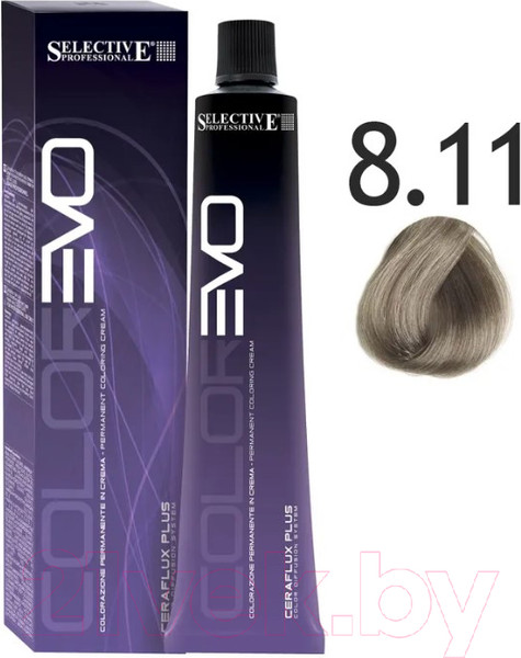 Изображение товара Крем-краска для волос Selective Professional Colorevo 8.11 / 84811 (100мл, светлый блондин пепельный интенсивный )