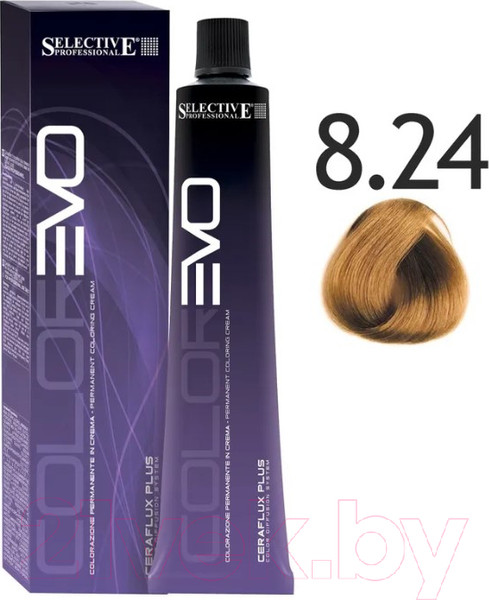 Изображение товара Крем-краска для волос Selective Professional Colorevo 8.24 / 84824 (100мл, светлый блондин бронза)