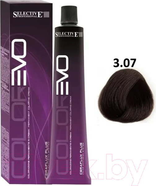Изображение товара Крем-краска для волос Selective Professional Colorevo 3.07 / 84307 (100мл, темно-каштановый кьянти)