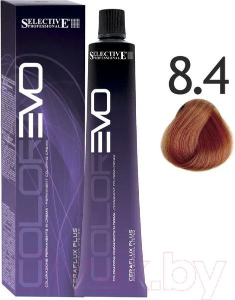 Изображение товара Крем-краска для волос Selective Professional Colorevo 8.4 / 84084 (100мл, светлый блондин медный)