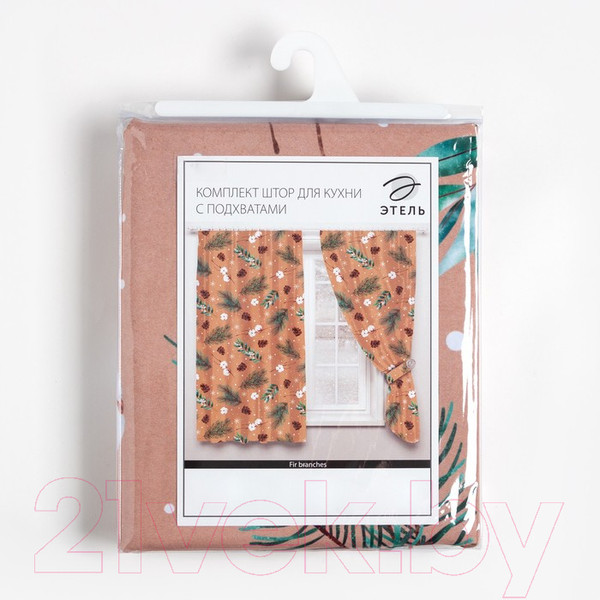 Изображение товара Комплект штор Этель Fir branches 7868978 (145x180, 2шт)