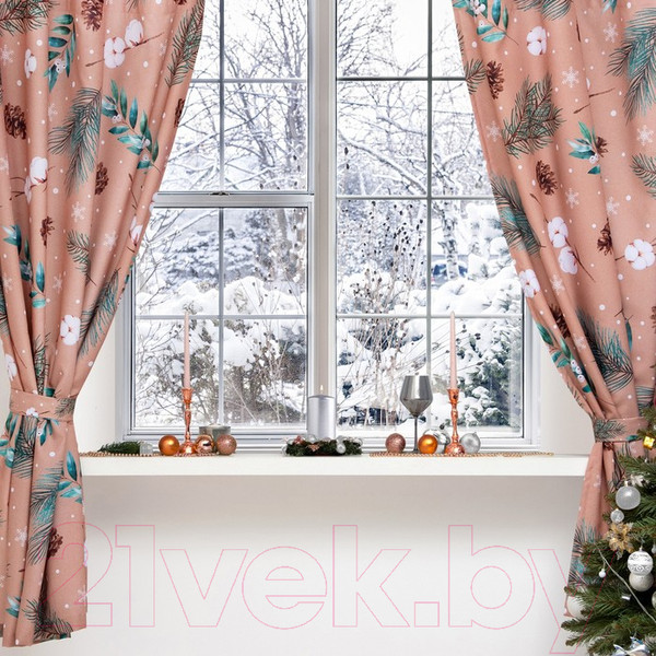 Изображение товара Комплект штор Этель Fir branches 7868978 (145x180, 2шт)