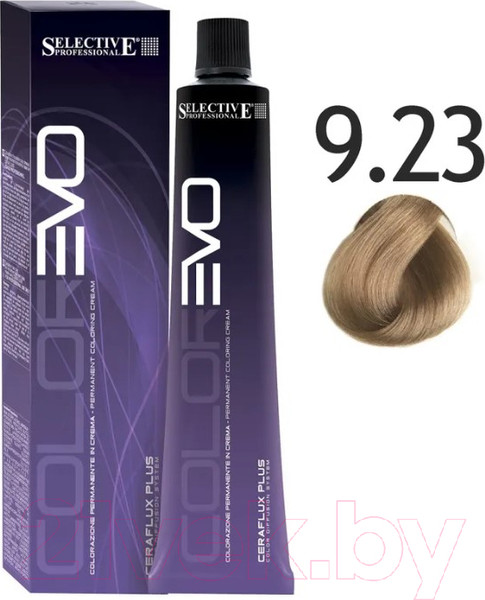 Изображение товара Крем-краска для волос Selective Professional Colorevo 9.23 / 84923  (100мл, очень светлый блондин бежево-золотой )