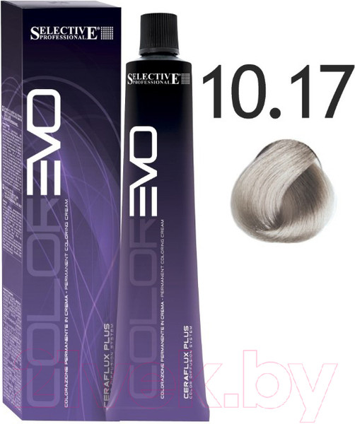 Изображение товара Крем-краска для волос Selective Professional Colorevo 10.17 / 841017 (100мл, экстра светлый блондин скандинавия)