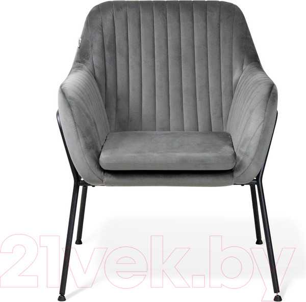 Изображение товара Кресло мягкое Sheffilton SHT-AMS2-1 (угольно-серый/черный муар)