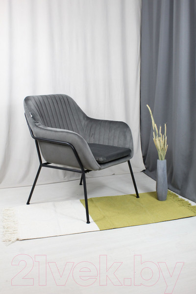 Изображение товара Кресло мягкое Sheffilton SHT-AMS2-1 (угольно-серый/черный муар)