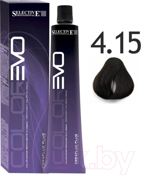Изображение товара Крем-краска для волос Selective Professional Colorevo 4.15 / 84415 (100мл, каштановый вулкан)
