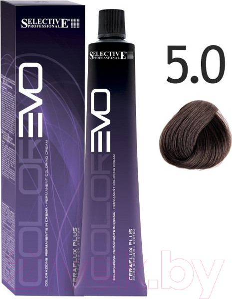 Изображение товара Крем-краска для волос Selective Professional Colorevo 5.0 / 84005 (100мл, светло-каштановый)