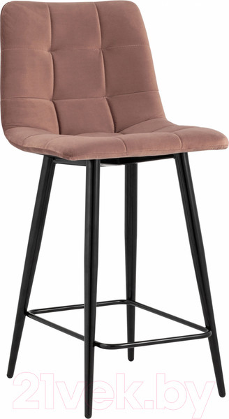 Изображение товара Стул барный Stool Group Джанго полубарный / vd-django-b15 (велюр пыльно-розовый)