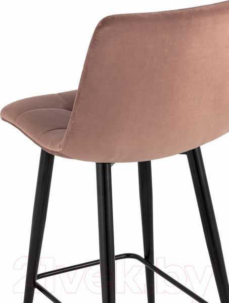 Изображение товара Стул барный Stool Group Джанго полубарный / vd-django-b15 (велюр пыльно-розовый)