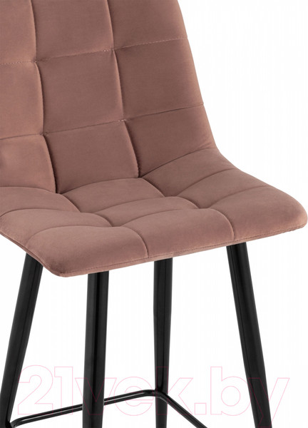 Изображение товара Стул барный Stool Group Джанго полубарный / vd-django-b15 (велюр пыльно-розовый)