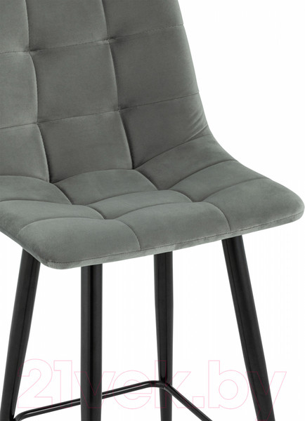 Изображение товара Стул барный Stool Group Джанго полубарный / vd-django-b26 (велюр серый)