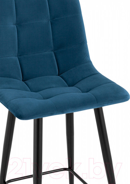 Изображение товара Стул барный Stool Group Джанго полубарный / vd-django-b29 (велюр синий)