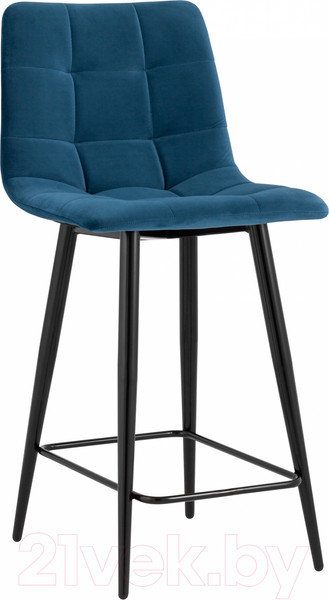 Изображение товара Стул барный Stool Group Джанго полубарный / vd-django-b29 (велюр синий)
