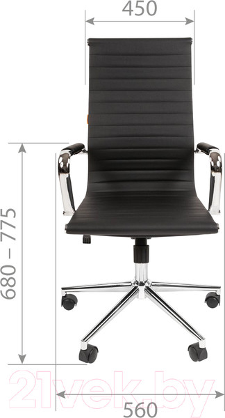 Изображение товара Кресло офисное Chairman 755 (экопремиум коричневый)