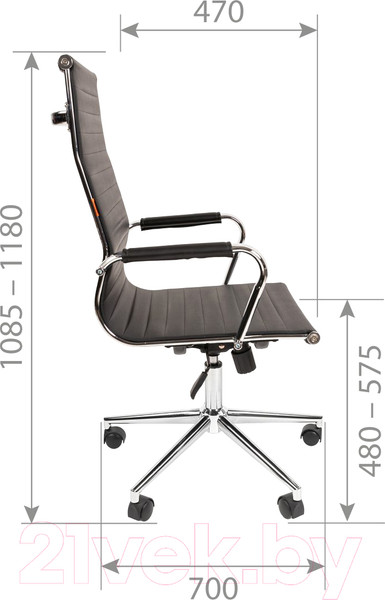 Изображение товара Кресло офисное Chairman 755 (экопремиум коричневый)