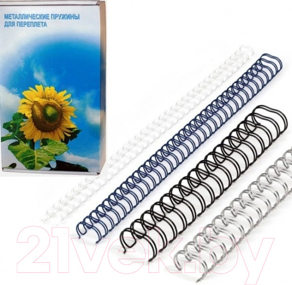 Изображение товара Пружины для переплета Office Kit D12.7 мм (1/2) / OKPM12B (100шт, черный)
