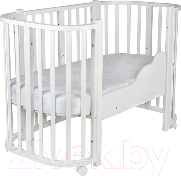 Изображение товара Детская кроватка INDIGO Baby Lux 3 в 1 (белый)