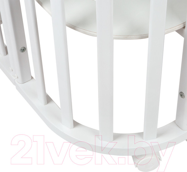 Изображение товара Детская кроватка INDIGO Baby Lux 3 в 1 (белый)