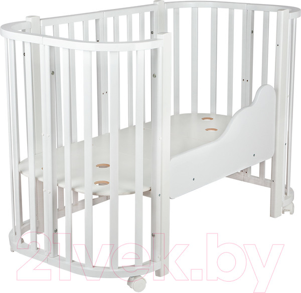 Изображение товара Детская кроватка INDIGO Baby Lux 3 в 1 (белый)