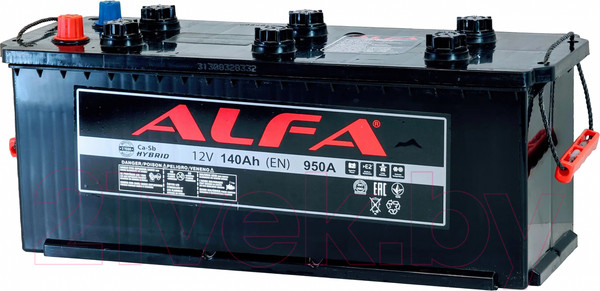 Изображение товара Автомобильный аккумулятор ALFA battery Рус 4 (140 А/ч)