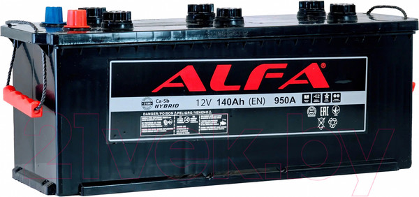 Изображение товара Автомобильный аккумулятор ALFA battery Рус 4 (140 А/ч)