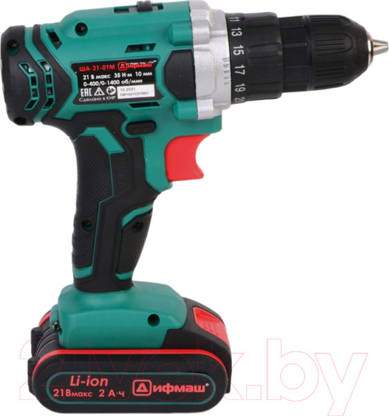 Изображение товара Аккумуляторная дрель-шуруповерт Дифмаш ША-21-01 М (01022421)